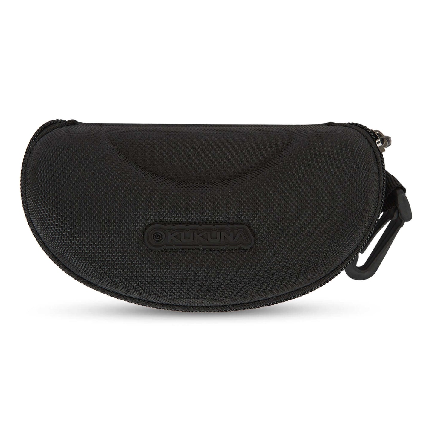 Kukuna® Performance Hard Shell Case in black, made of nylon with a zip, designed to protect sunglasses with a spare lens slot.