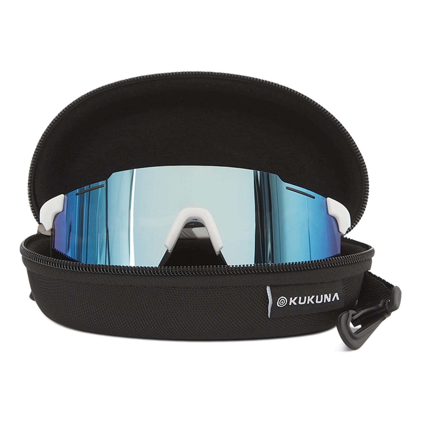 Kukuna® Performance Hard Shell Case with sunglasses, compact nylon design, extra lens slot for protection and convenience.