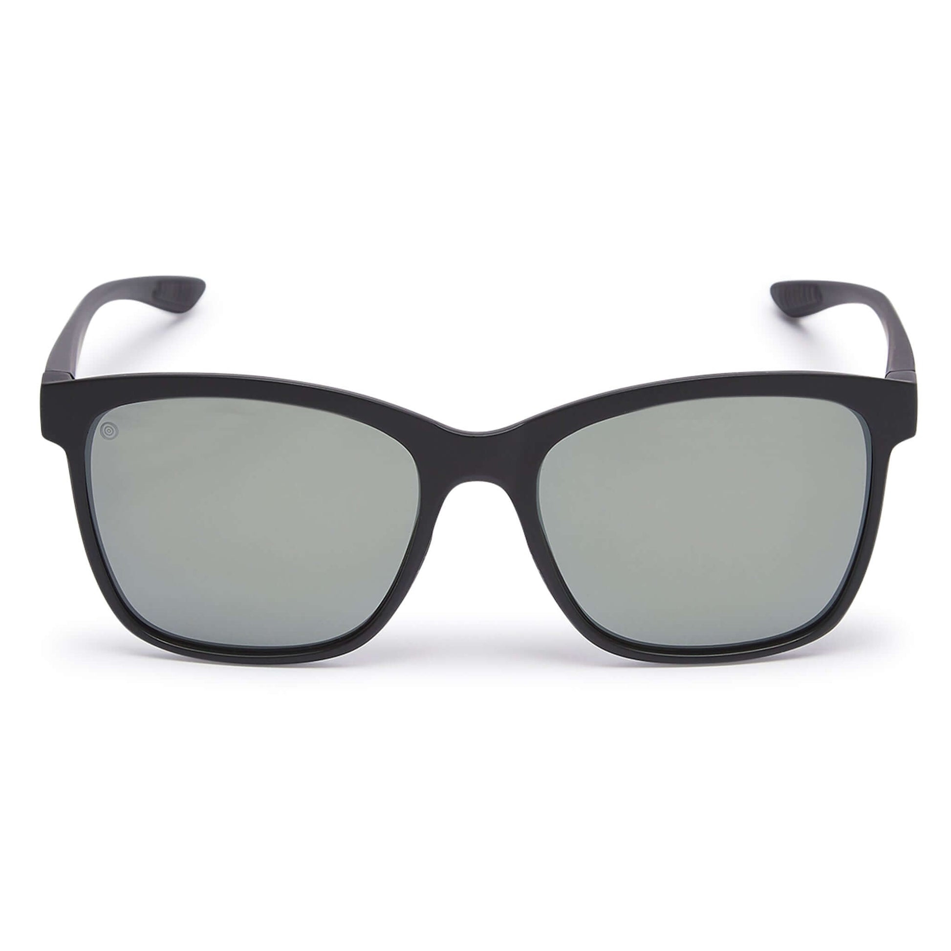 Kukuna Seaton lifestyle sunglasses with grey lenses and sleek matt black TR90 frame, perfect for performance and UV protection.