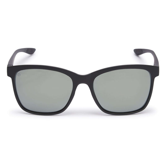 Kukuna Seaton lifestyle sunglasses with grey lenses and sleek matt black TR90 frame, perfect for performance and UV protection.