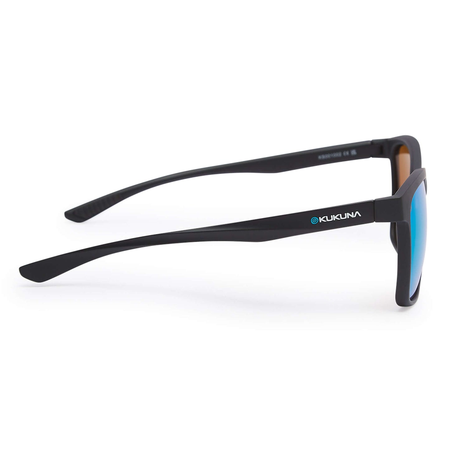 Kukuna Seaton sports sunglasses with a black TR90 frame and green mirror lens, designed for ultimate performance and eye safety.