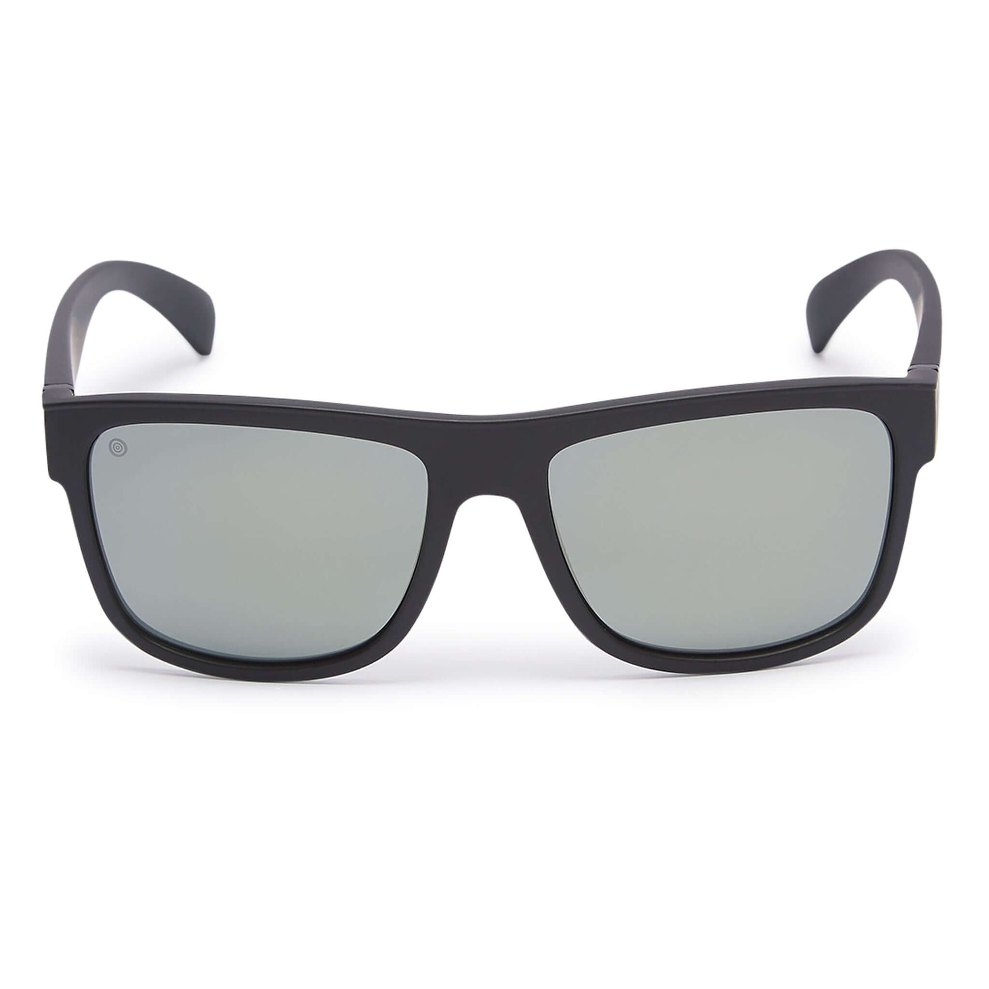 Kukuna® Nanjizal lifestyle sunglasses in matte black frame with grey lenses, designed for performance and style.