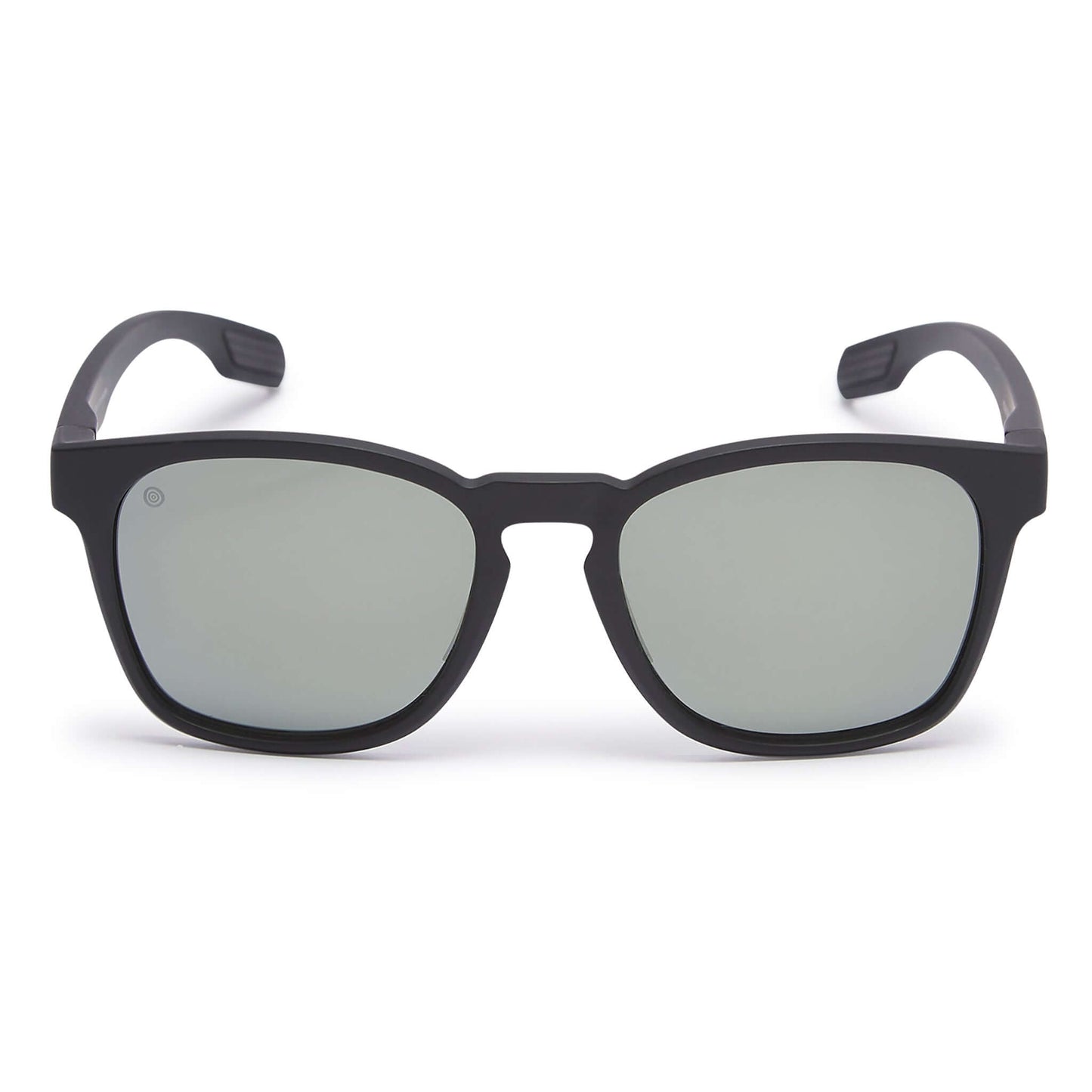 Kukuna® Dawlish Black Frame Polarised Grey Mirror Lens Front