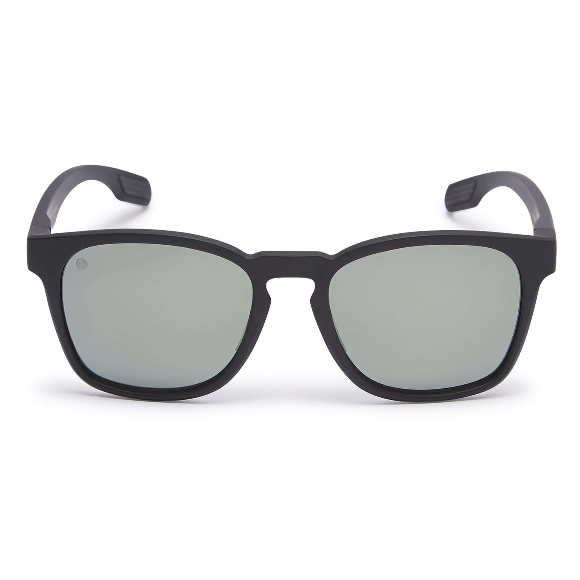 Kukuna® Dawlish Black Frame Polarised Grey Mirror Lens Front