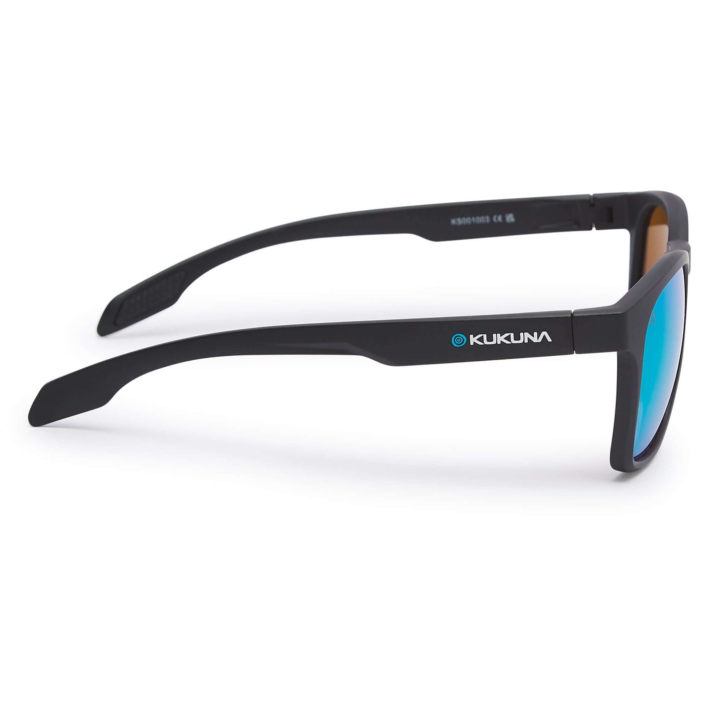 Kukuna® Dawlish lifestyle sunglasses with Matt Black TR90 frame and Green Mirror lenses for outdoor adventures.