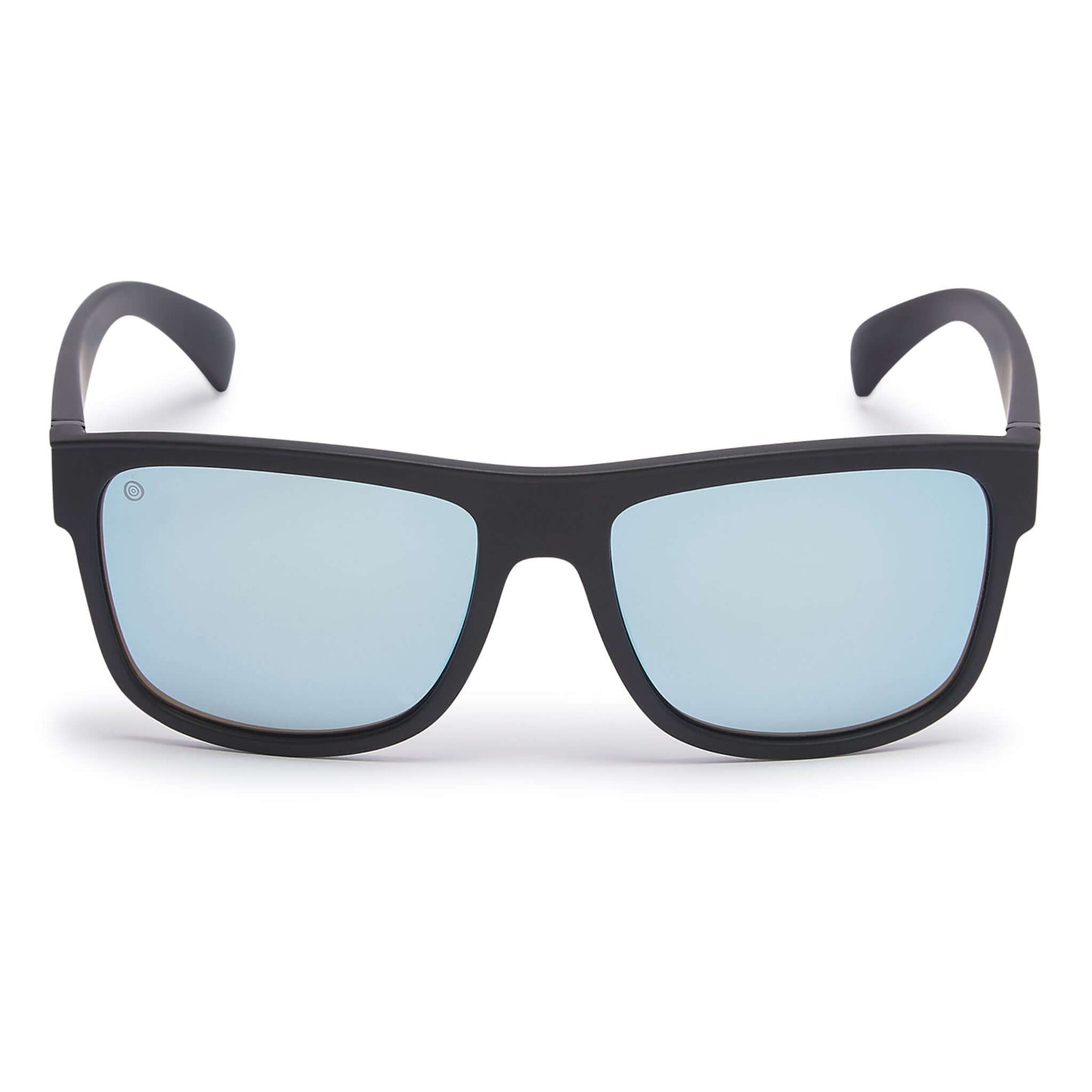Kukuna® Nanjizal lifestyle sunglasses with grey blue mirror lens and matt black TR90 frame for ultimate performance.