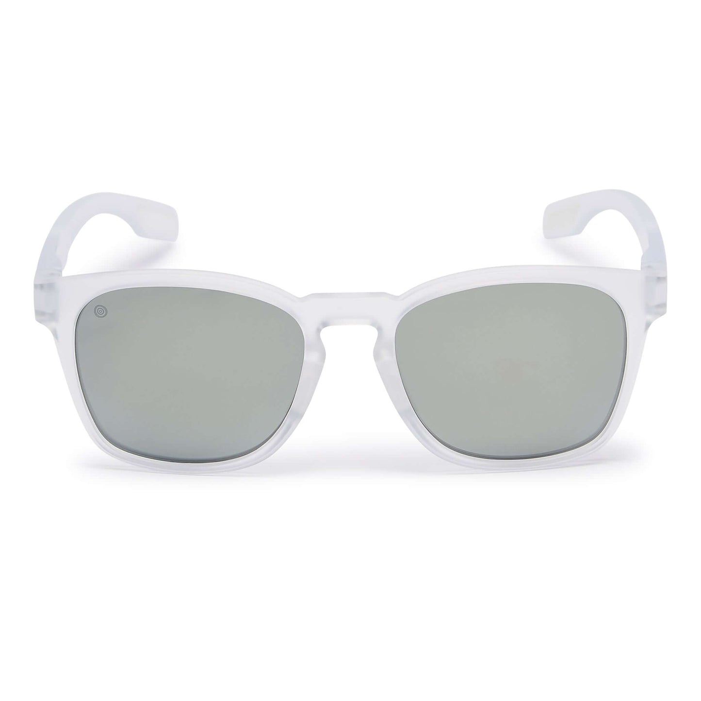Kukuna® Dawlish lifestyle sunglasses with grey lens and clear frosted tr90 frame, perfect for outdoor adventures.