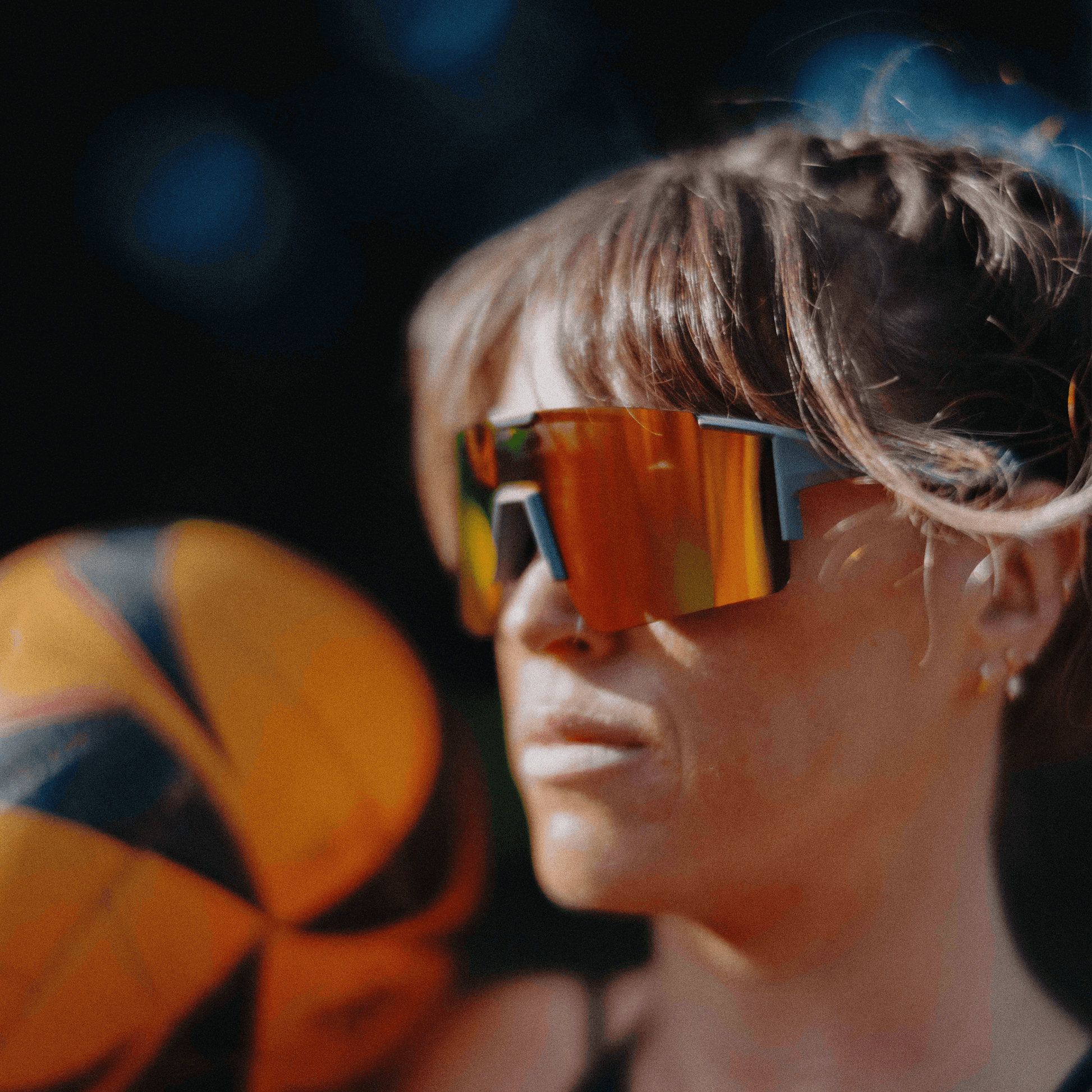 female volleyball player wearing Kukuna Apex performance sunglasses